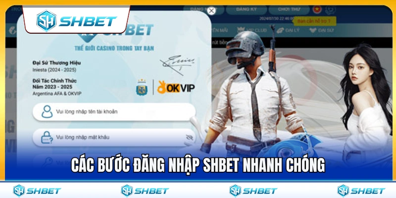 Các bước đăng nhập SHBET an toàn cho hội viên 