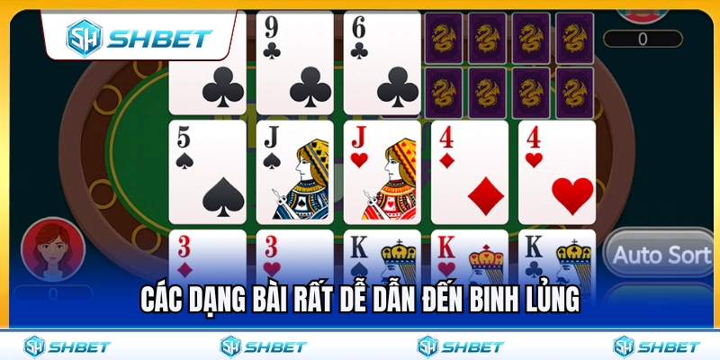 Những thế bài rất dễ rơi vào lỗi binh lủng 