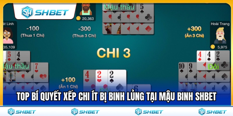Mẹo xếp chi hạn chế binh lủng tại mậu binh SHBET 