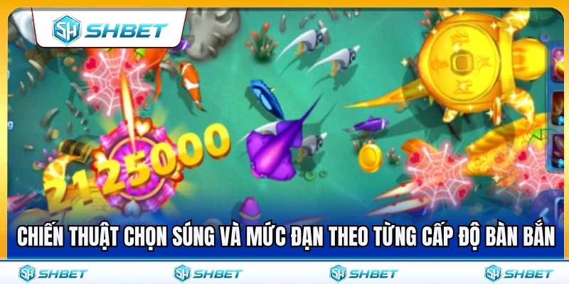 Vũ Khí Bắn Cá SHBET – Chọn Súng Và Mức Đạn Theo Từng Bàn 4 Mẹo chọn súng và mức đạn phù hợp từng bàn bắn